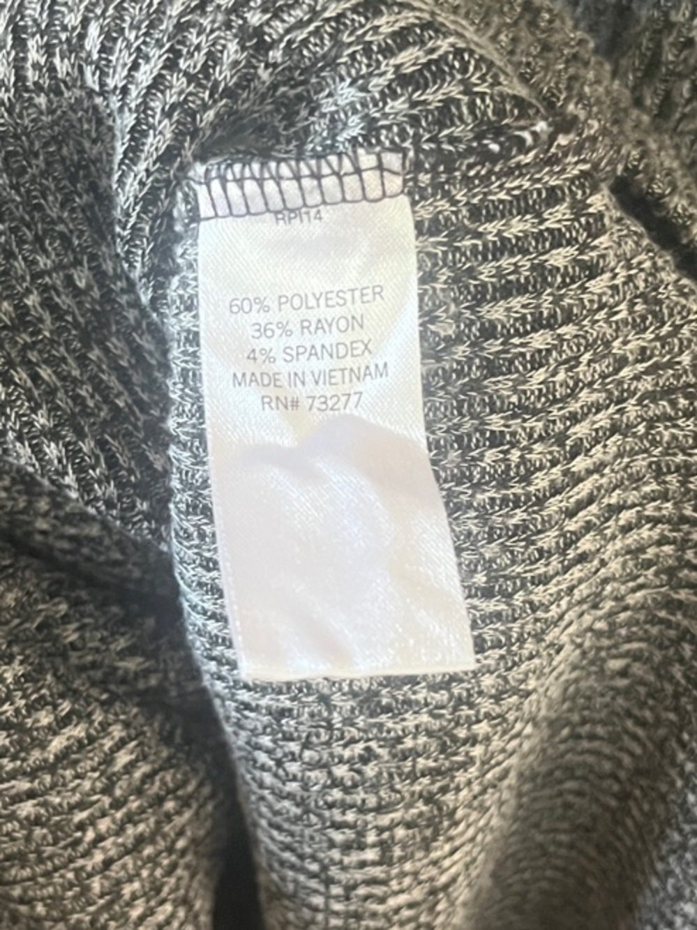 SO Heather Gray Ribbed Turtleneck Sweater Dress - Picture 5 of 6